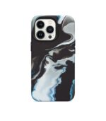 Funda de silicona para iPhone 12 Pro Max – Negro/Blanco
